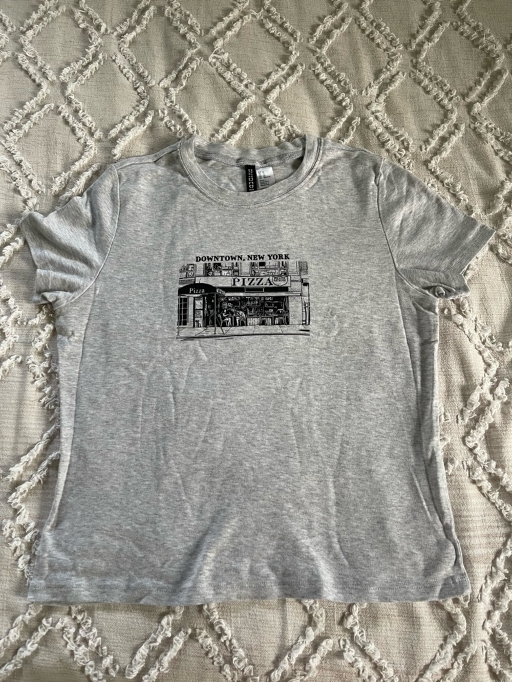 H&M Gray Short Sleeve Top